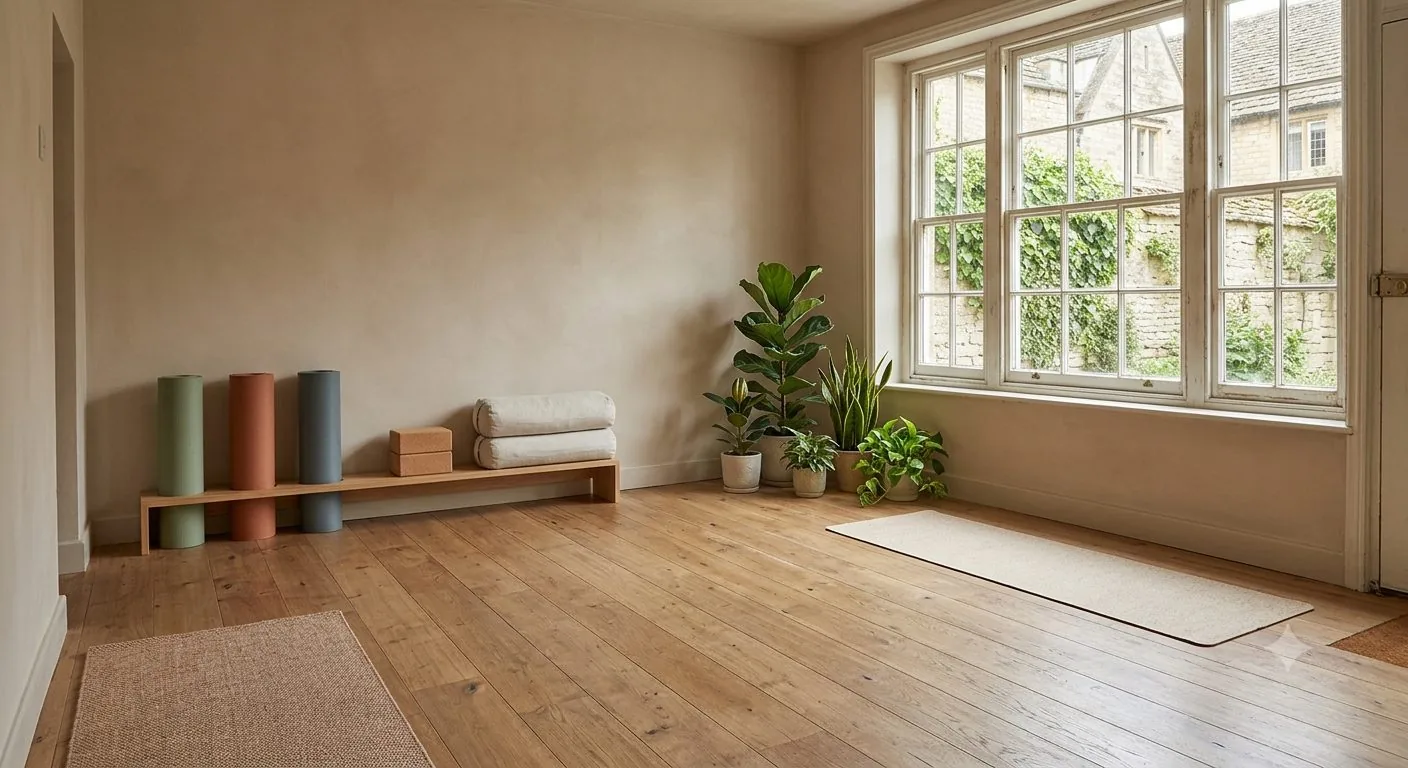 Homepage for Studio Verde, a yoga and wellness studio